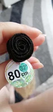 BOL-mechones de pelo rizado sintético, tejido de pelo ondulado al agua, 6 mechones/Paquete de 200g, Color 1 #, negro, fibra resistente al calor
