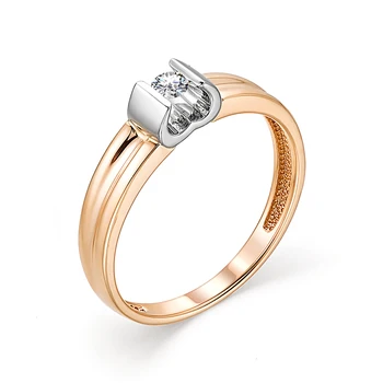 

585 sterling gold ring with stones: Diamond