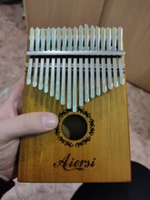 Bag Book Tune-Hammer Gecko Kalimba Thumb Instruction Koa Musical-Gift Aiersi 17-Keys