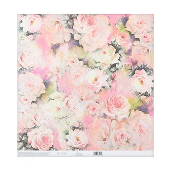 

3665304 paper for скрапбукинга with adhesive layer "Flower Waltz", 30,5*32 cm, 250 g/m