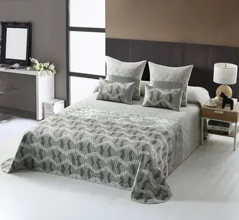 

NOVOTEXTIL HOGAR Colcha Bouti Jacquard Elegante de Verano/Entretiempo 5 Piezas Varias Medidas + Regalo 4 Fundas de cojin MARMARA