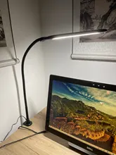 Table-Lamp Led-Light Touch-Dimming Reading Flexible Gooseneck Long-Arm Bedroom 3-Color-Modes