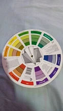 Tarjeta de papel colorido profesional, rueda de mezcla de colores de diseño de tres niveles, guía circular central redonda, gira tatuajes, pigmento de uñas, 12 Uds.
