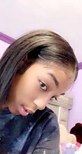 Bob corto peluca recta T malla con división 100% pelucas de cabello humano para las mujeres negras Natural peluca brasileña Remy Pre cierre desplumado pelo
