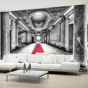 

Wall mural-Mystery of the marble-whiteblack-400x280 cm
