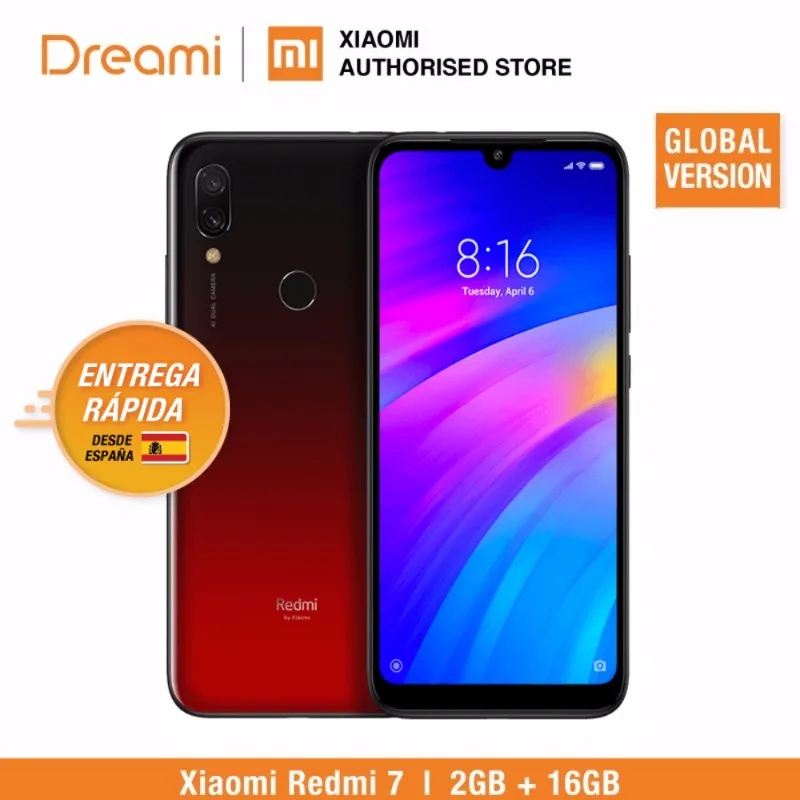 Продажа Глобальная версия Xiaomi redmi 7 16 Гб rom 2 Гб ram (абсолютно новая и официальная rom) redmi 7 16 Гб