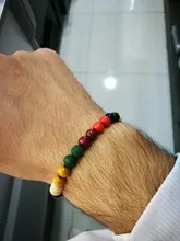 Pulsera de piedra de Lava para hombre, cuentas de piedra de luna Natural, pulsera de Buda tibetano, brazalete difusor de Chakra, regalos de joyería, envío directo