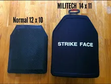 ESAPI-placa a prueba de balas, Panel balístico NIJ Nivel 4 IV alúmina y PE independiente, dos Uds. De armadura corporal talla S a XL -- Militech