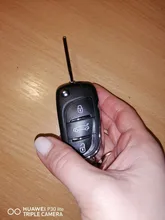 Funda con llave abatible modificada de 3 botones para Peugeot 306 407 807 5008 Partner HU83 para Citroen C2 C4 C5 Berlingo Xsara Picasso