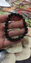 Pulsera de cuentas estilo tibetano para hombre, brazalete de abalorios, piedra de luna, diseño lava, buda, budista, chacras