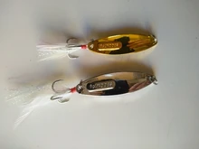 Spoon Fishing Lures Trout Artificial-Bait Bass-Tackle Metal Spinner Silver Pike 15g 10g