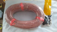 Cable de calefacción de fibra de carbono, cubierta de goma de silicona mejorada, 33 Ohm/m 3mm, 100 metros