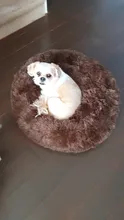 Cats Nest Bed-House Pet-Cushion Pets-Supplies Dog-Mat Plush-Dog Round Warm Soft Winter