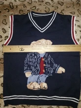 Bear Sweater Pullovers Shrugs Knitted Cartoon Warm Casual Winter Lady New-Fashion Autumn