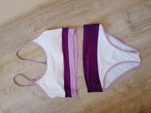 Bikini Women Swimsuit Two-Pieces High-Waist Splicing New