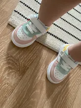 Zapatos deportivos para bebé, niñas y niños pequeños, zapatillas planas de cuero para bebé, zapatos informales suaves de moda