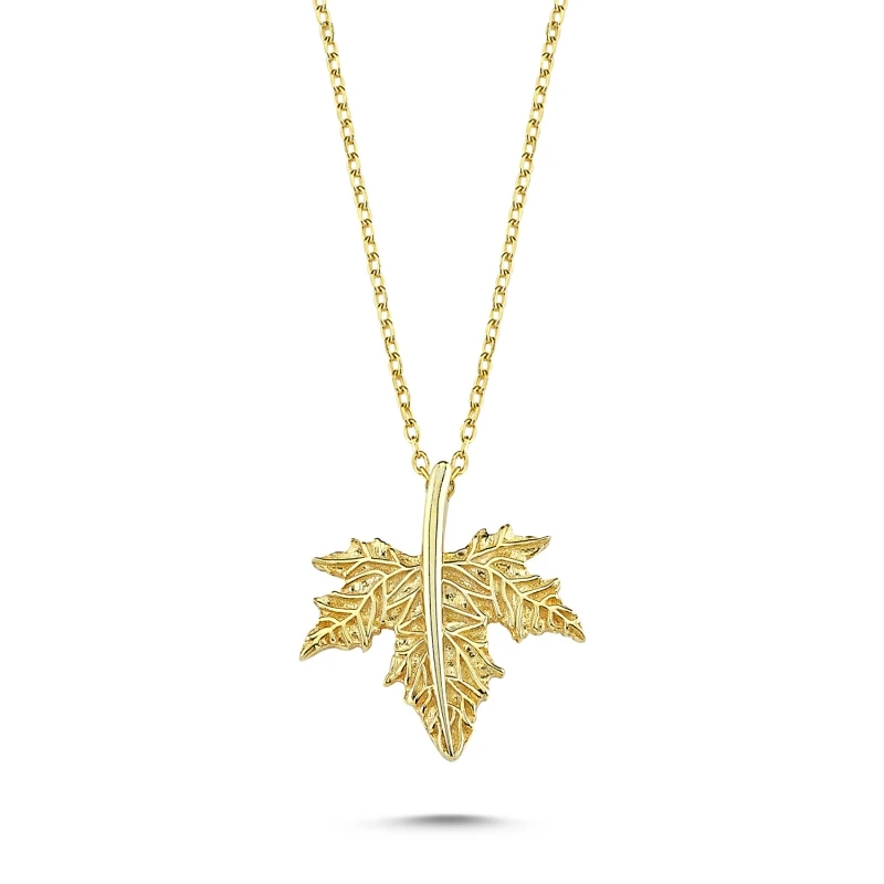 KUTAYDAN Sycamore Leaf Pendant 925 Sterling Silver