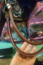 Asas desmontables para bolso de mujer, manijas de bolso de cuero PU de 40cm, accesorios de repuesto DIY para bolso de hombro de mujer, correa de cinturón
