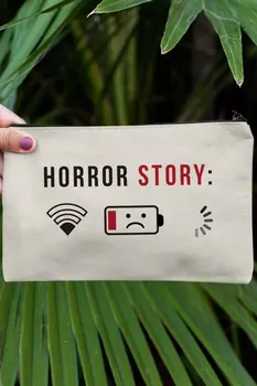 

Angemiel Clutch Horror Story Portfolio Hand Makeup Bag