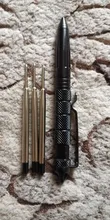 Bolígrafo táctico de defensa, bolígrafo militar antideslizante de aluminio, cabeza de acero de tungsteno, bolígrafo de autodefensa, rompevidrio, Kit de supervivencia
