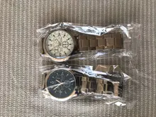 Marca Gaiety-reloj de cuarzo deportivo para hombre, cronógrafo de cuarzo deportivo, sencillo, plateado, blanco, esfera azul, creativo, informal