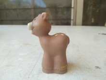 Figuras de Fisher para niños, mini personas, animales del zoo, ballena, león, juguetes de figuras de personajes animados, regalo de Navidad, 1 ud.