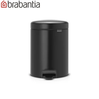 

Бак мусорный Brabantia "NewIcon" с педалью, черный матовый, 5л. 112928