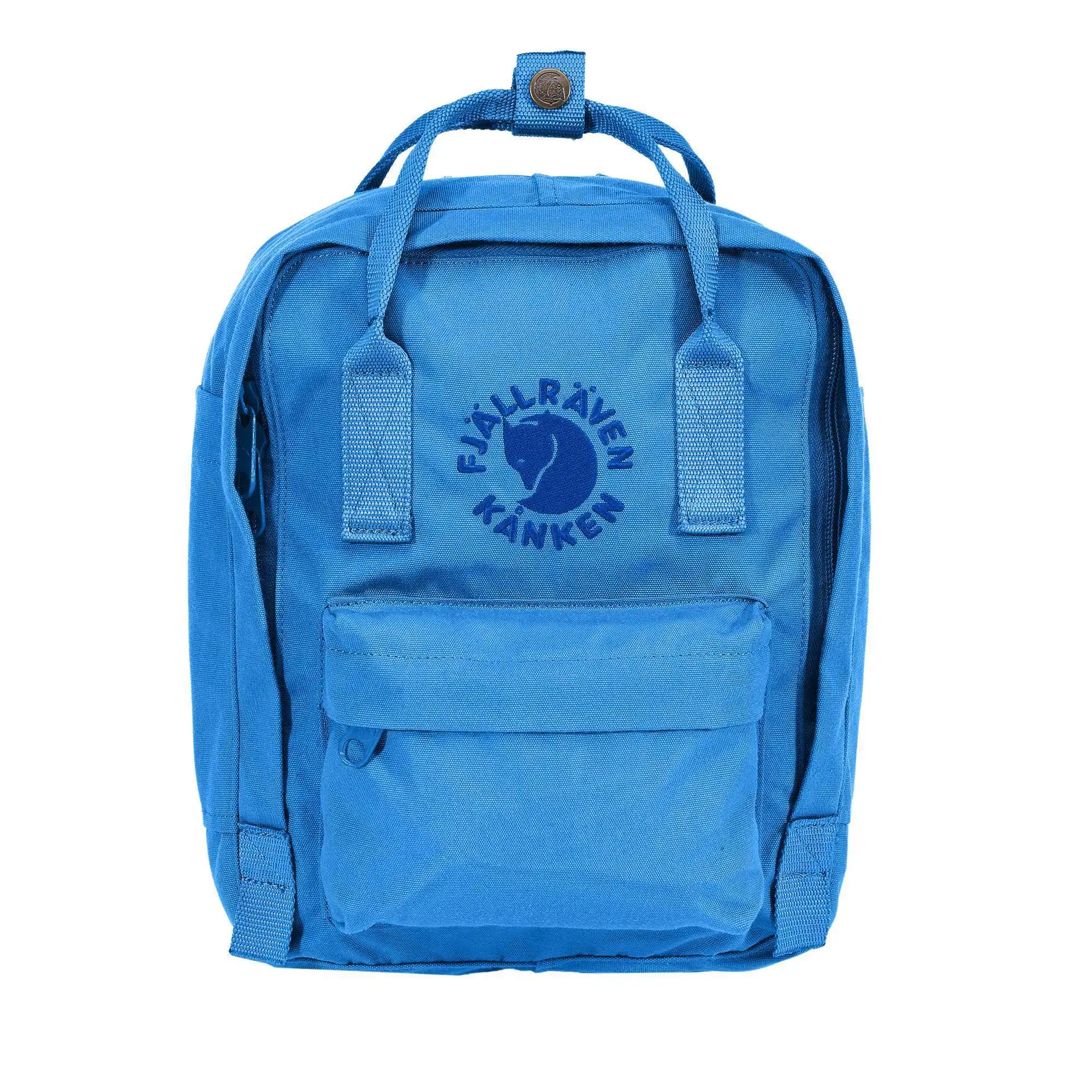 Backpack Fjallraven re-Kanken Mini bright blue 20 х13х29 cm 7 L (f23549-525) | Багаж и сумки