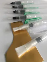 Pincel de acuarela autohumectante de nailon suave, 6 uds., pincel de agua para caligrafía, Gouache acrílico, suministros de arte de pintura
