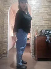 Pantalones vaqueros de estilo Boyfriend para mujer, pantalón de cintura alta, suavizante de talla grande, pantalones bombachos vaqueros de longitud completa, Retro Azul, gris, 4xl, 5xl