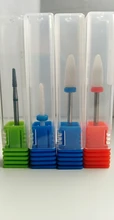 Fresas de diamante de cerámica para uñas, brocas rotativas para manicura, limpieza de cutículas, cortador eléctrico, accesorios de brocas