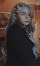 EASIHAIR-Peluca de cabello ombré ondulado para mujer afroamericana, cabellera artificial larga con flequillo, color gris, resistente al calor