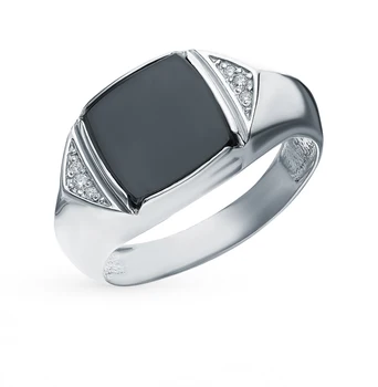 

Silver ring with cubic zirconia sunlight sample 925