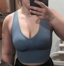 Sujetador deportivo para mujer, Top de Yoga acolchado, ropa interior de vendaje, chaleco sujetador Sexy para deportes de interior, entrenamiento, correr, Fitness, Tops cortos