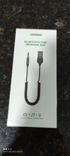 UGREEN-receptor inalámbrico de música para coche, adaptador manos libres con Bluetooth 5,0, Audio AUX, Conector de 3,5mm, transmisor BT
