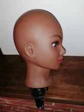 Soporte de cabeza de maniquí para práctica de cosmetología, cabeza de maniquí para entrenamiento africano para Estilismo de cabello, nuevo