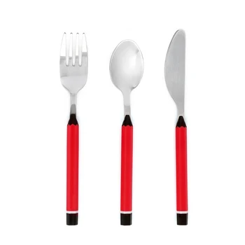 

Cutlery set Quid Go Peques (3 pcs) Black Stainless steel