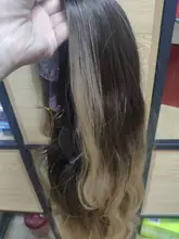 GEMMA-pelucas de cabello largo ondulado para mujeres negras, pelo sintético de parte media, para fiesta diaria, Cosplay, resistente al calor
