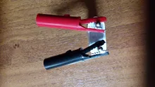2Pcs/Lot Push Button Type Full Protective Alligator Clip For Professional Multimeter