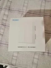 Aqara-Interruptor de luz inteligente para el hogar, switch de triple botón con control remoto inalambrico, clave, cable de fuego neutro y conectividad ZiGBee con aplicación Smart home para Mijia