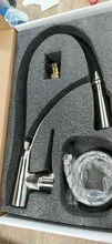 Kitchen Faucet Stream Single-Handle Black Taps Mixer Deck-Mount Cold-Water-Pull-Down