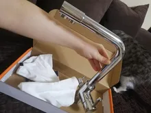 Accoona-grifo de cocina con soporte doble contemporáneo, filtro de agua limpia de doble agujero, purificador de latón, grifo de lavabo, A5179-4