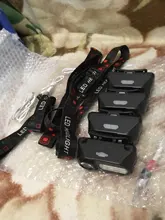 Headlamp Flashlight Torch Sanyi Hiking Mini Rechargeable Camping 18650 USB