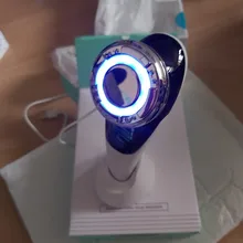 Masajeador Facial EMS con luz LED, terapia de vibración Sónica, eliminación de arrugas, estiramiento de la piel, tratamiento frío caliente, dispositivo de belleza para el cuidado de la piel