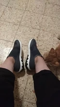 UIN-Zapatillas deportivas de microfibra para hombre y mujer, zapatos planos informales de LICRA superligero para caminar al aire libre, color negro