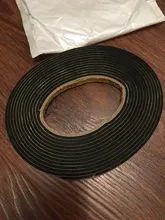 Tira de esponja de goma negra de 1mm, 3mm, 5mm de espesor, cinta adhesiva impermeable de un solo lado, tira de sellado anticolisión para ventana y puerta