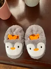 Shoes Boys House Plush-Slippers Penguin Animal Girls Baby Winter Indoor Cute And Warm