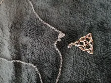 Joyería Vintage Triquetra Trinity collar de colgante de nudo collares y colgantes de Plata de Ley 925 para mujer (JewelOra NE101914)