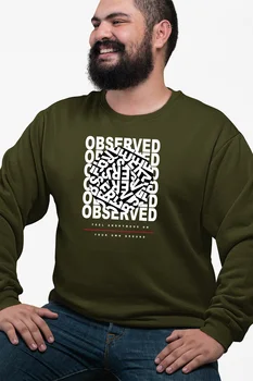 

Angemiel Wear Observed Green Men 'S Sweatshirt