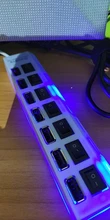 Ladron multipuerto HUB de 7 siete puertos USB 2.0 Splitter multiplicador regleta PC Portatil